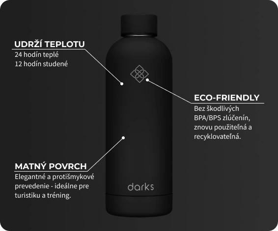Darks fľaša vlastnosti